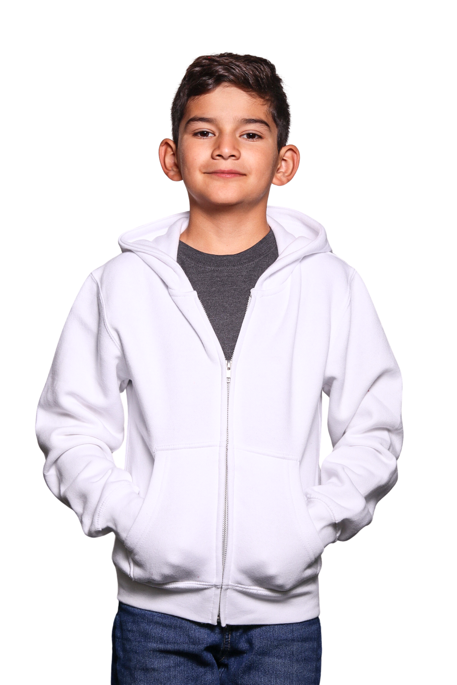 C2002Y - Youth Premium Zipper Fleece Hoody
